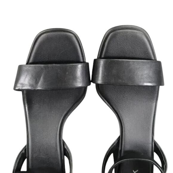 Nordstrom Shoes Womens 10 Sandals Block Heel Ankle Strap Dressy Career Black - Picture 9 of 16